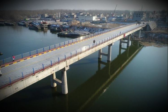 一橋飛架南北，舊貌換新顏–渦陽縣高爐大橋危橋改造紀實